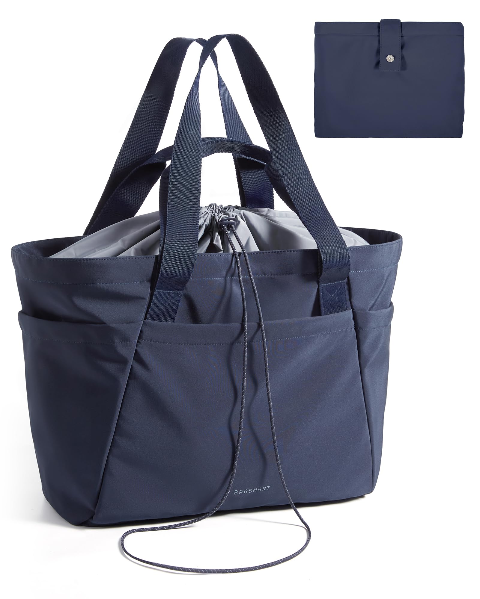 BAGSMART Reusable Grocery Bags Large Beach Bag Foldable Tote for Shopping Moving Holiday Travel Packing