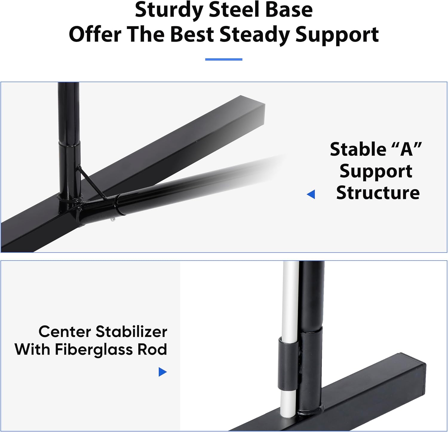 F2C Portable 22FT Pickleball Net Set Regulation Size Soccer Tennis Net with Court Markers,Game Set System with Metal Frame Stand and Carrying Bag