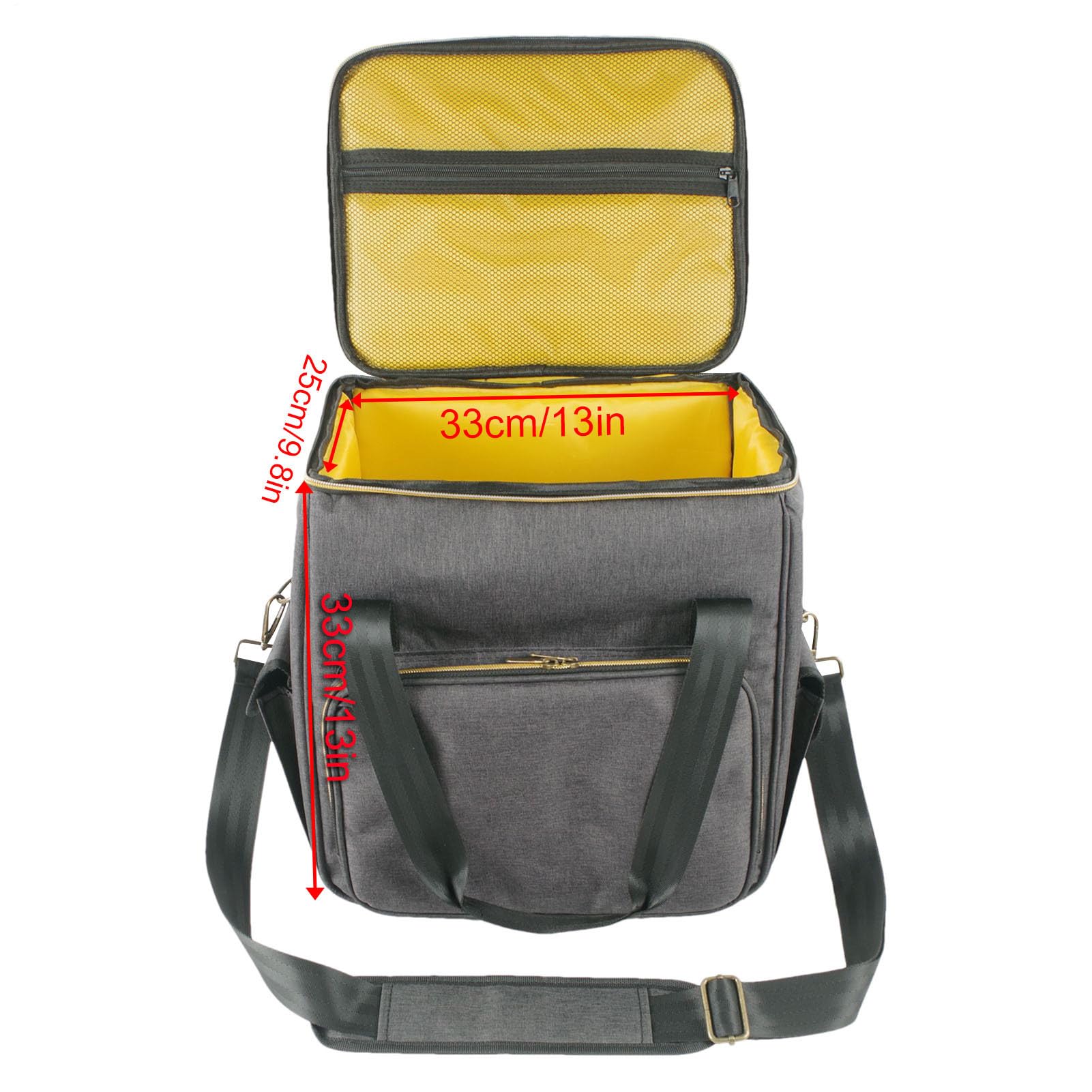 Borsa portaoggetti per album – Custodia per 45 dischi, divisore organizer | Scatola da trasporto compatta e resistente per viaggi, uso domestico, espositore da collezione