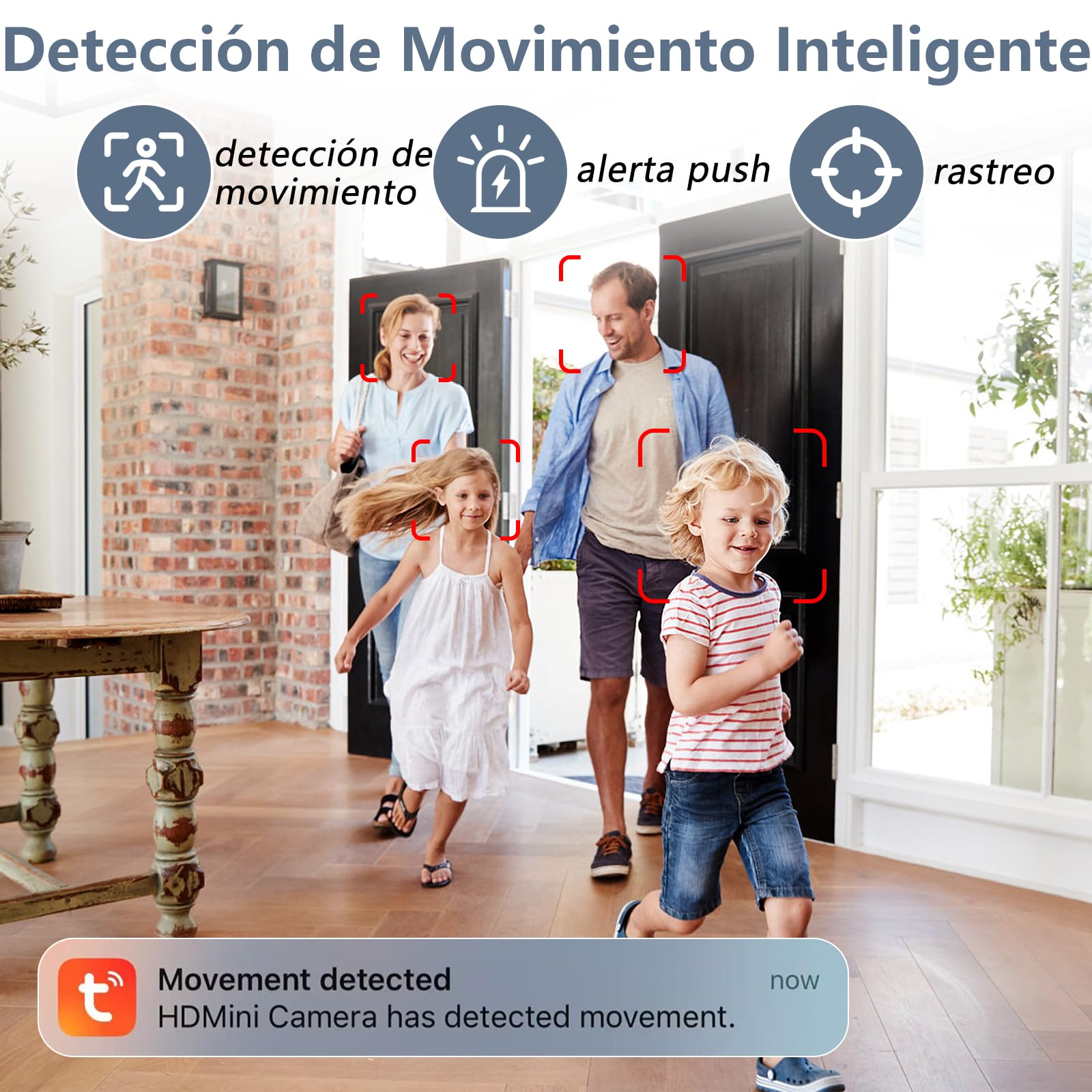 Cámara Espía Oculta WiFi, 5G Camaras Espias Camufladas Inalambricas Camara de Vigilancia Interior con Detección de Movimiento Tuya App