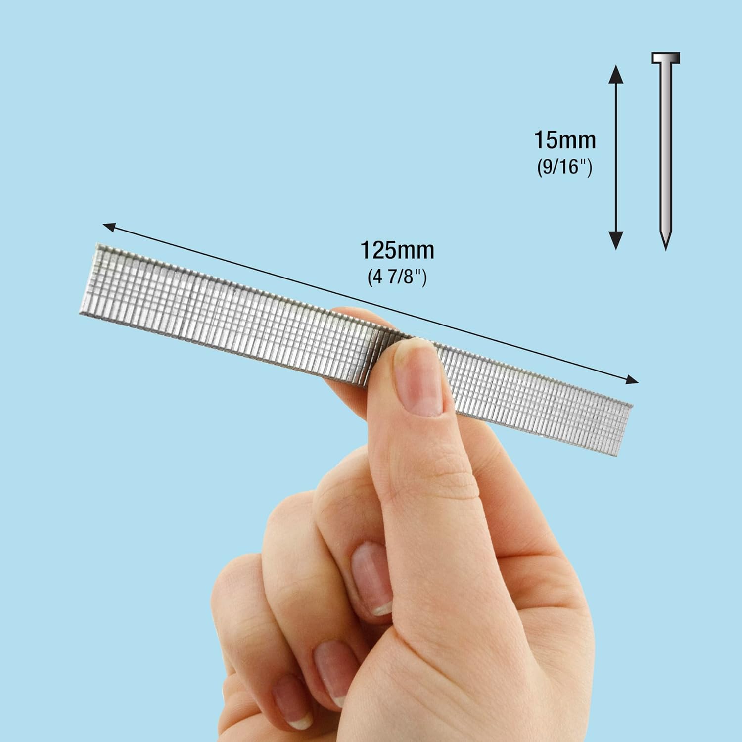 Tacwise 0394 Galvanised Brad Nails Type 18G / 15 mm, Pack of 5,000