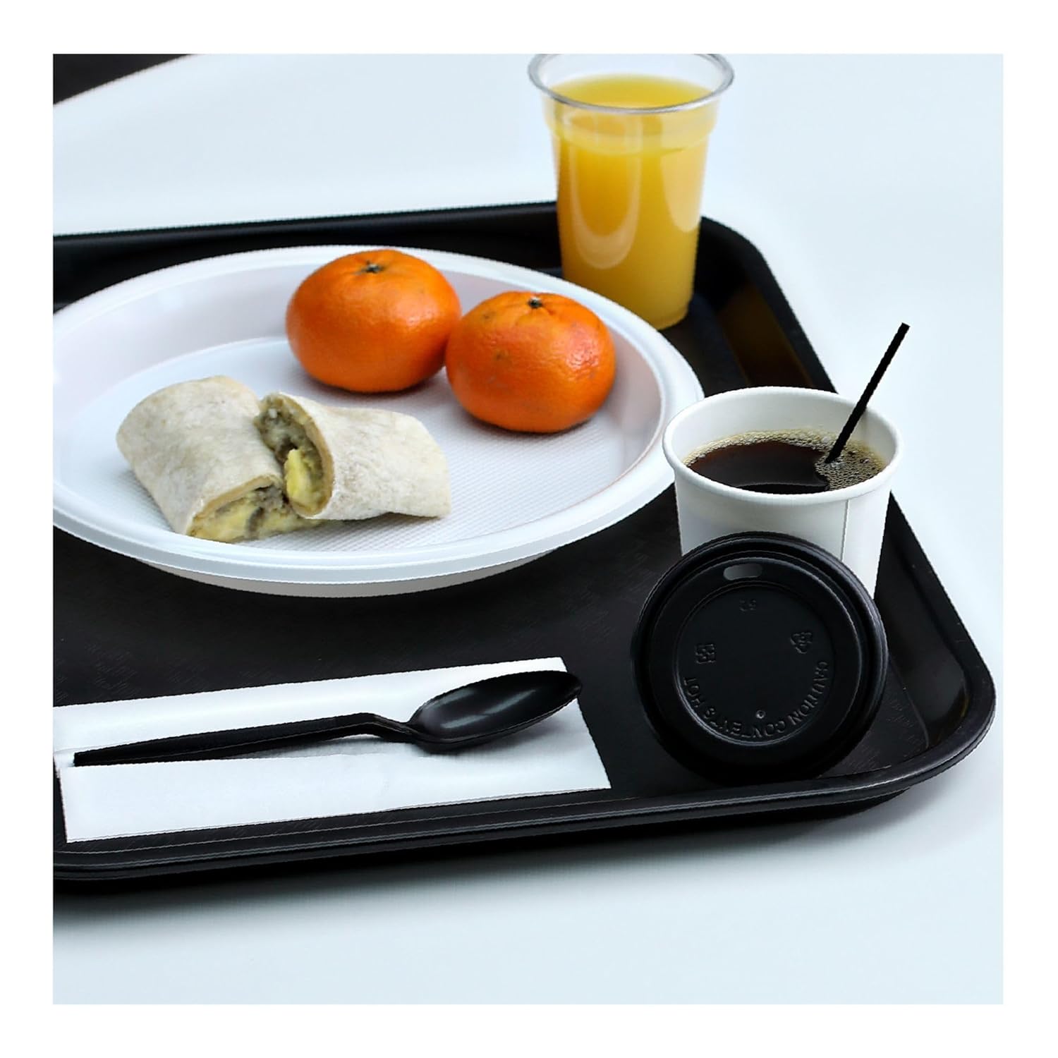 Boardwalk Hot Cup Lids, Fits 8 oz Hot Cups, Black, 1,000/Carton