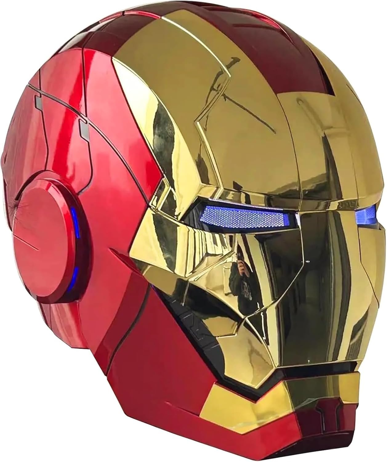 MK5 Helmet Voice Control Cosplay Wearable Open/Close LED Eyes 1:1 Mask Model Gold