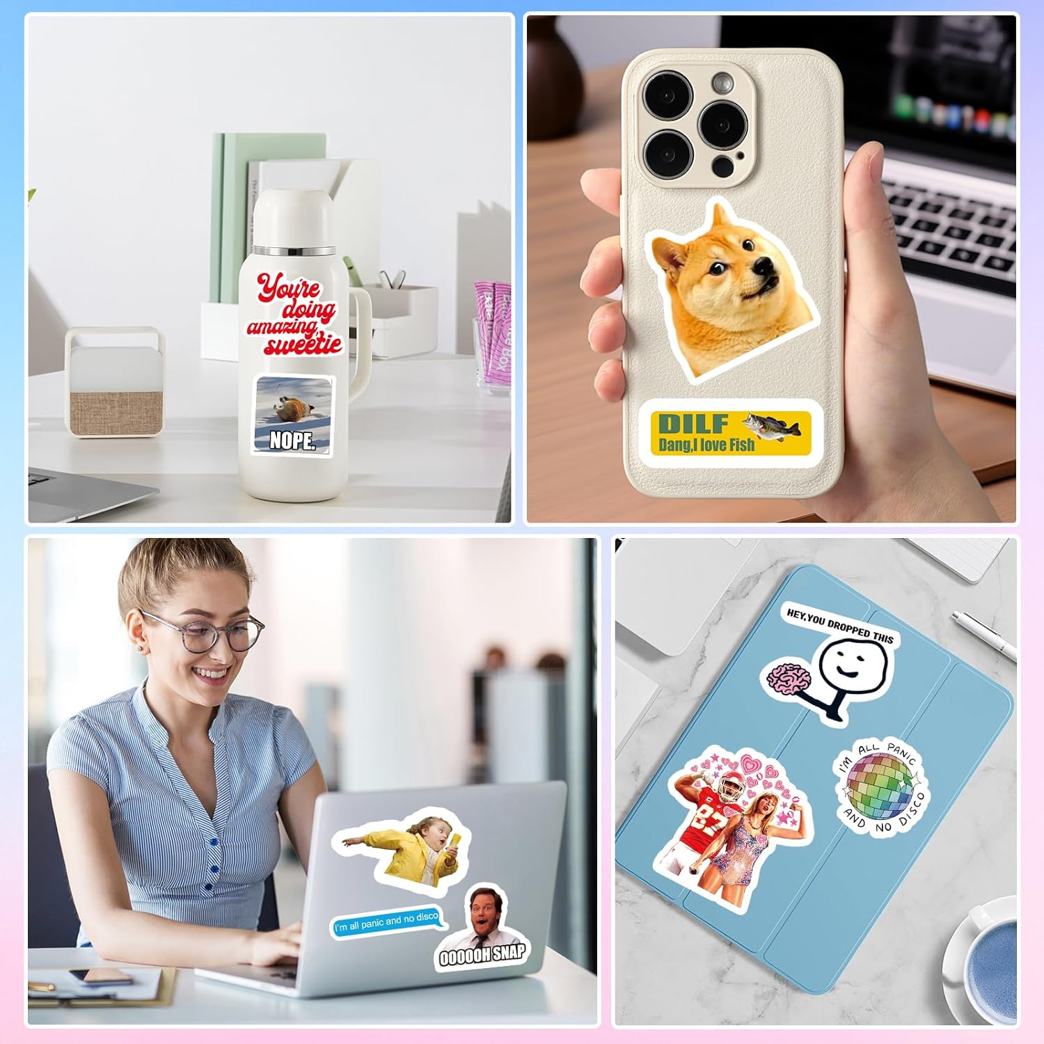Animal Stickers for Kids, Waterproof Vinyl Stickers for Laptop Phone Guitar Kid Sticker Pack, Kid Classroom Prizes for Elementary Students Luggage Water Bottles Youth Adult Games, Non-Repeating
