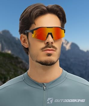 Sport Polarized Sunglasses for Men and Women, Stylish and Lightweight Cycling Sunglasses with UV400 Protection