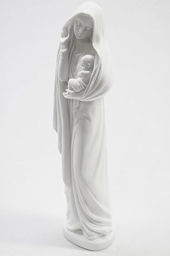 Miniatura 3 de Estatua de la Virgen María y Madre Bendita de 12 pulgadas con el bebé Jesús del niño santo estatua de la colección Vittoria hecha en Italia
