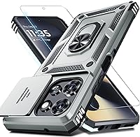 Vista 41 de Janmitta Compatible con Funda Moto G 5G 2024 con Cubierta Deslizante Integrada para Lente de Cámara + Protector de Pantalla + Soporte de Anillo