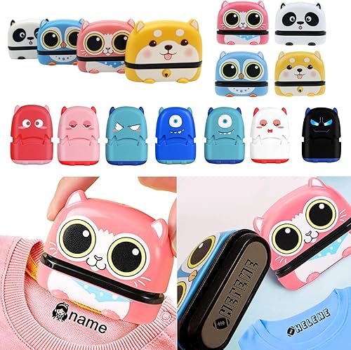 Sello con nombre personalizado para ropa de niños, etiquetas adhesivas de nombre, sellos para ropa de bebé, cuarto de bebé, marcadores permanentes