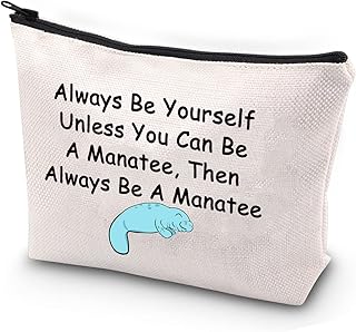 JYTAPP Manatee Gifts Manatee Lover Gifts Can Be A Manatee Cosmetic Bag Animal Lover Gift Manatee Carry Case Manatee Mom Gifts