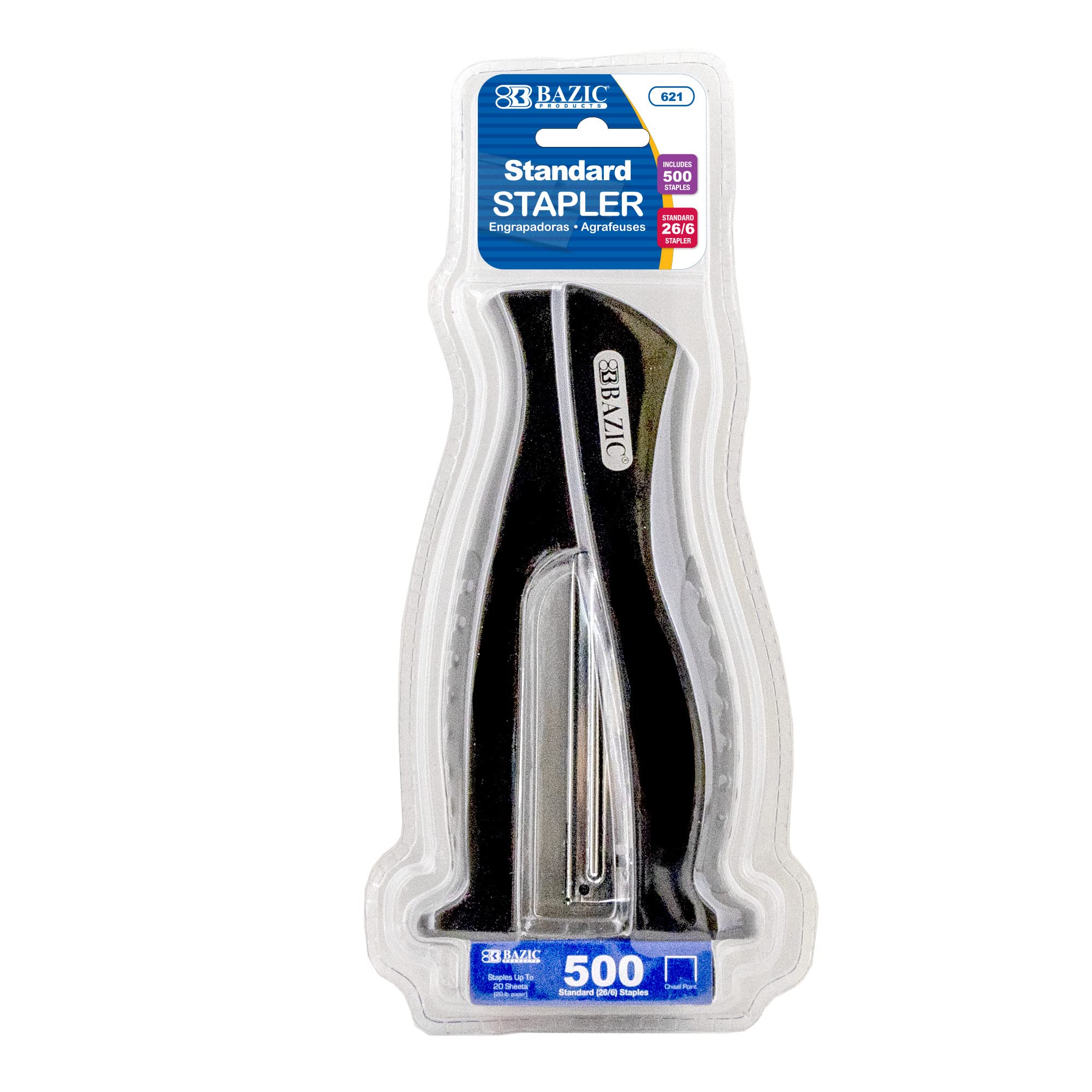 Bazic Stand-up Standard (26/6) Full Strip Hefter w/500 CT. Heftklammern