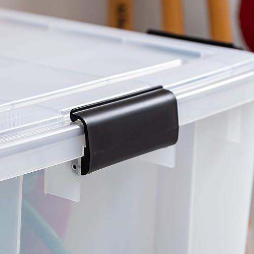 Miniatura 5 de IRIS USA Inc IRIS USA UCB-LDD Caja de almacenamiento de la intemperie 74 qt claro 4 pack