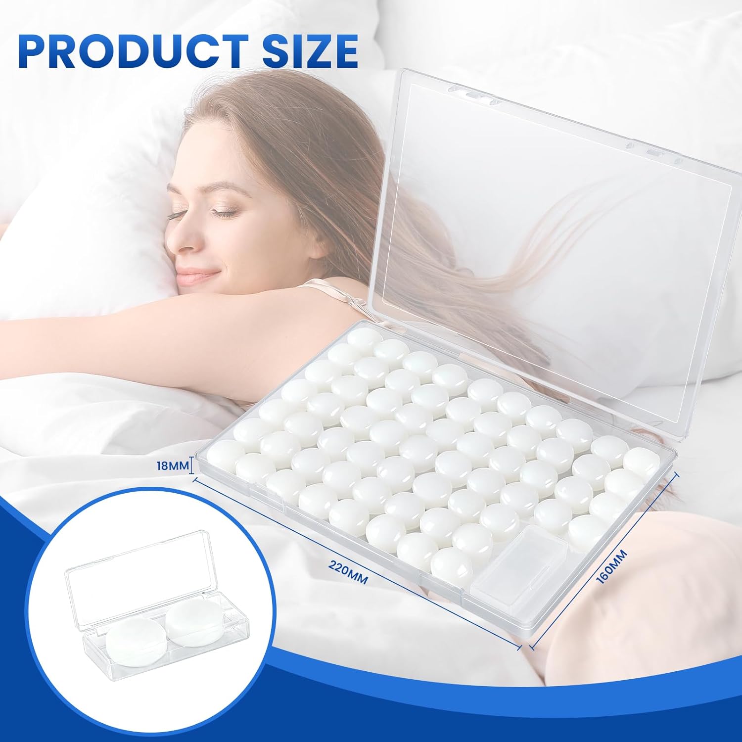 VOISEN Wax Ear Plugs,128 Pcs (64 Pairs) Silicone Ear Plugs Noise,20db NRR,28db SNR Wax Earplugs for Sleeping,Snoring, Swimming, Travel, Concerts and Studying