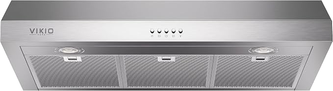 VIKIO HOME Under Cabinet Range Hood 30 Inch, 1200 CFM