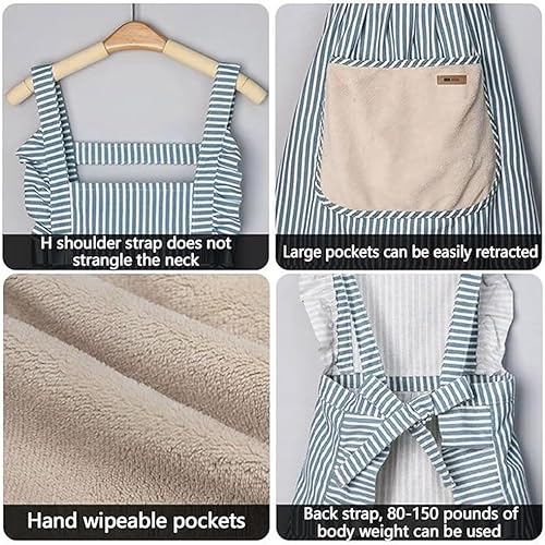 Miniatura 5 de Delantal para padres e hijos, delantales para mujeres con bolsillos, delantales ajustables para niños y niñas, regalos de cocina para mujeres y