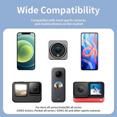 Miniatura 6 de TELESIN Kit de montaje magnético para cuello con adaptador vertical para teléfono, POV Selfie collar soporte correa accesorios para GoPro 13 12 11