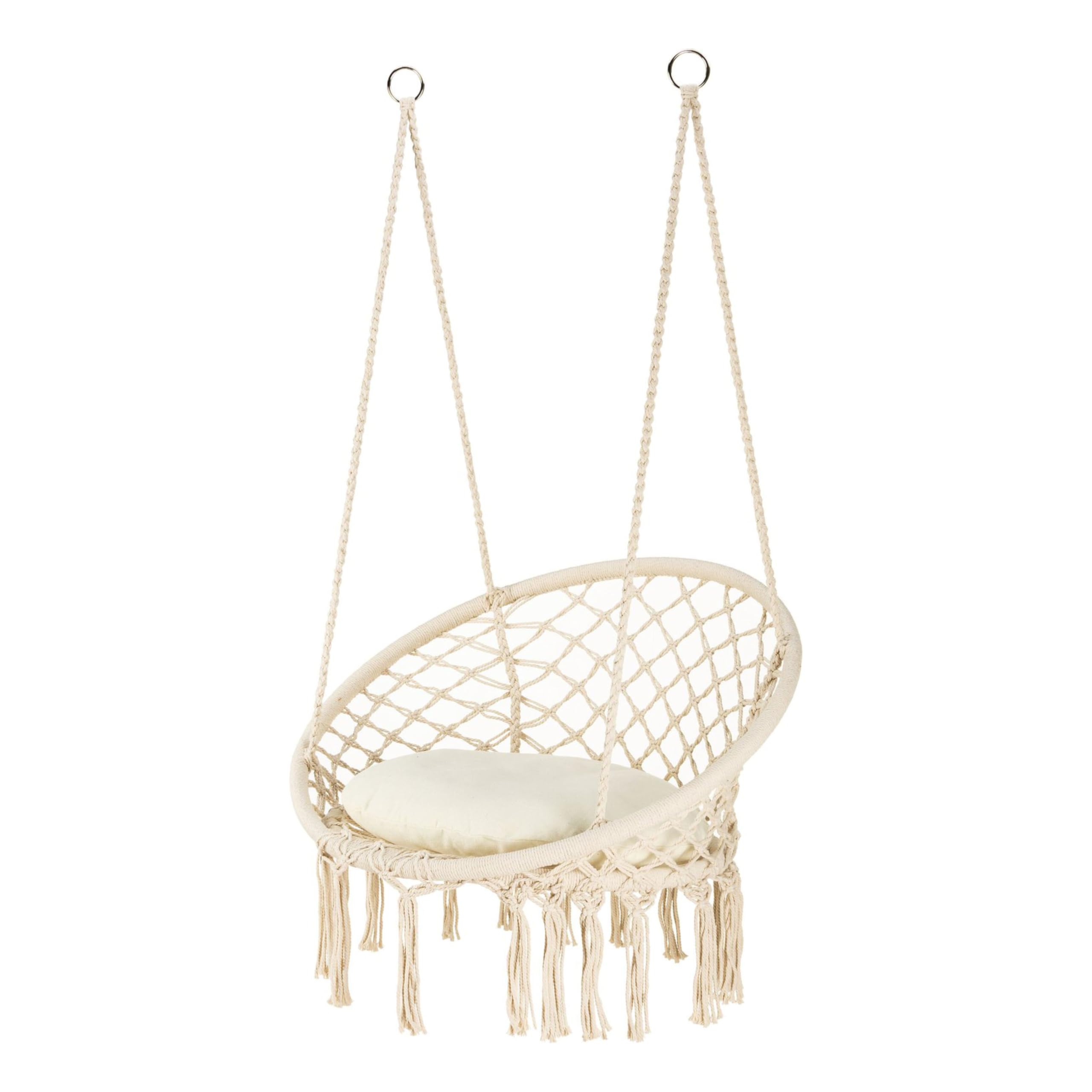 Fauteuil Suspendu Boho, Chaise Suspendue, Fauteuil Exterieur, hamac Suspendu, Chaise hamac Suspendu Exterieur, Fauteuil Suspendu Interieur