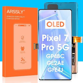 OLED Screen Replacement for Google Pixel 7 Pro 5G LCD Display GP4BC GE2AE for Google Pixel 7 Pro 5G Touch Screen Digitizer Glass Assembly with Tools (6.7 inch,Not Fit for Pixel 7)
