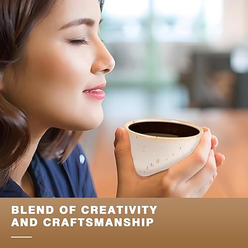 Vista 21 de Juego de tazas de café de cerámica, tazas de café One Shot, tazas de café pequeñas de doble pared Demitasse para expreso, juego de tazas de café