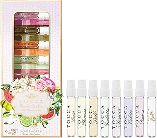 Tocca Women's Perfume Mini Discovery Sampler Set of 8, 1.5ml Each - Includes Cleopatra, Stella, Florence, Giulietta, Colette, Simone, Belle & Lucia