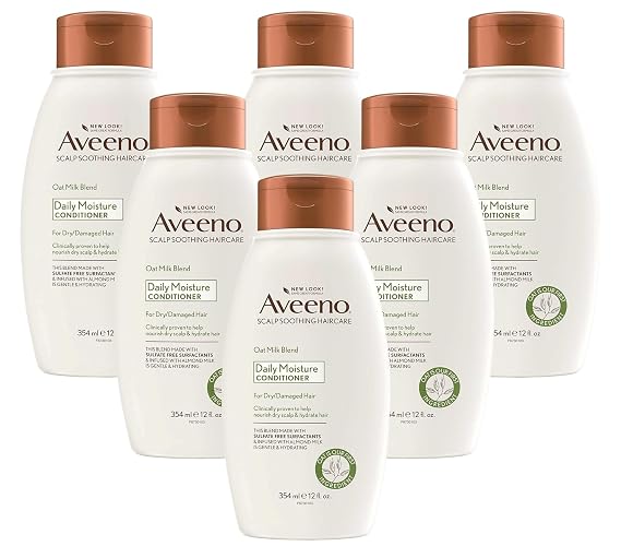 Aveeno Conditioner Oat Milk Blend 12 Ounce (Moisture) (Pack of 6)