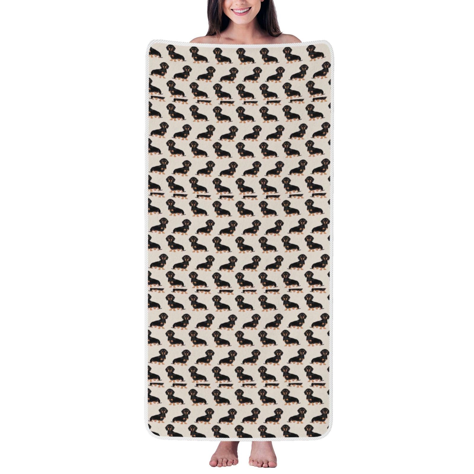 Toalla de baño con estampado de perro ideal para tus viajes, la playa y el gimnasio 1