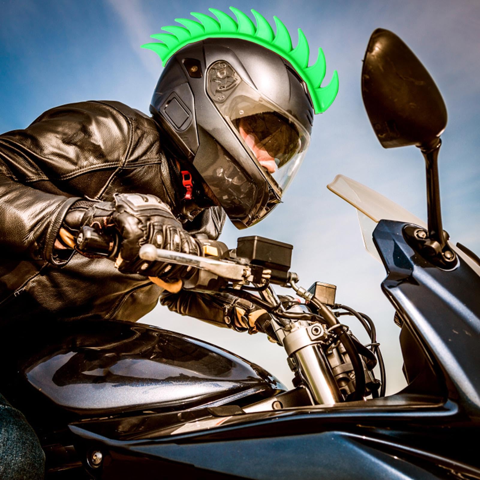 dirt bike helmet with mohawk sticker lyanny Warhawk Motorcycle Rooster Head Design - Mohawk Helmet Accessory for Motorcycles, Sport Bikes, Bikes, Snowmobiles, Cruiser (Helmets Not Included) Ultralight Fly Fishing • Odyssey Fold Out Toiletries Bags - Collections pazoma Motorbike Rubber Helmet Color:Poppy Garden