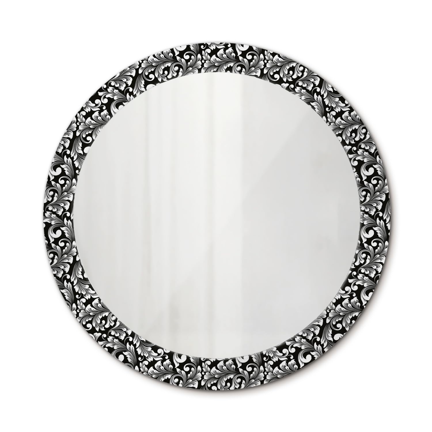 Miroir imprimé 80 cm pour agrandir une petite salle de bain ronde