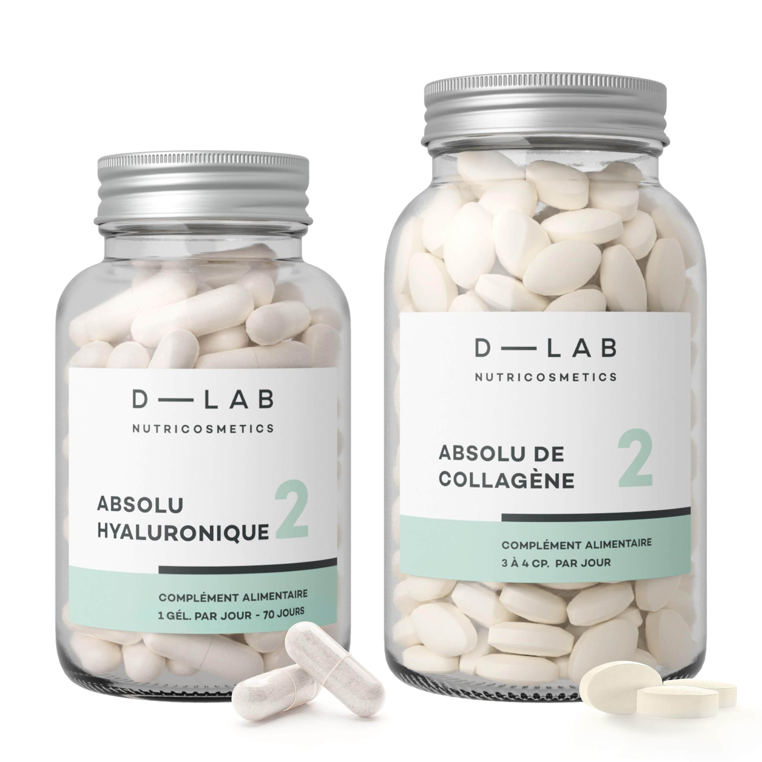 D-LAB Nutrition Absolue | 2,5 Mois de Cure | Revitalise en Profondeur la Peau, Renforce les Cheveux et Fortifie les Ongles avec des Ingrédients Actifs Naturels