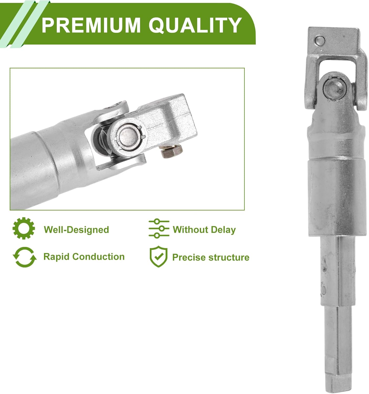 ACROPIX Steering Column Shaft for Volvo S60 S80 V70 XC70 Steering Shaft No.3409939/9485174 Metal 1 Pc