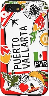 iPhone SE (2020) / 7 / 8 Flight Boarding Pass Tag Label To Destination P. Vallarta Case