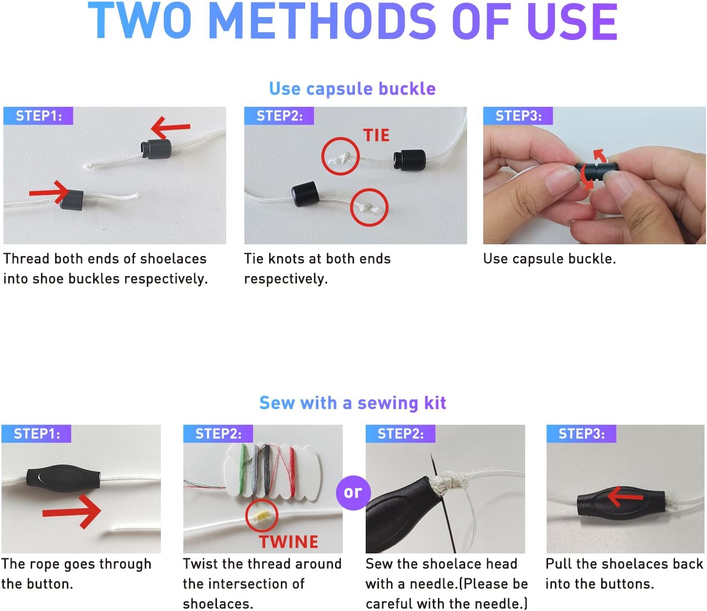 UamGlsob 1/16"(1.5mm) Thin Shoe Laces for Salomon Ski, No Tie Shoelace Quick Locking System Replacement Laces