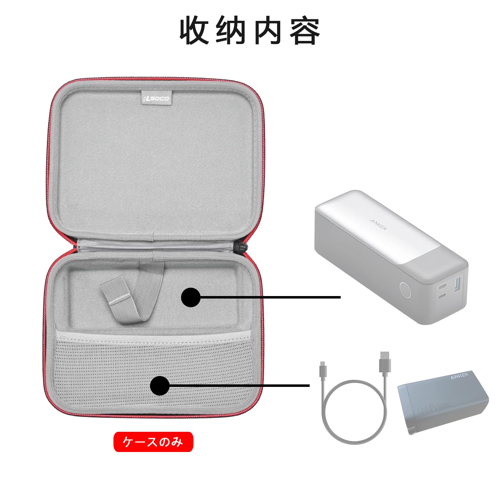 Amazon | 収納ケース UGREEN Nexode モバイルバッテリー