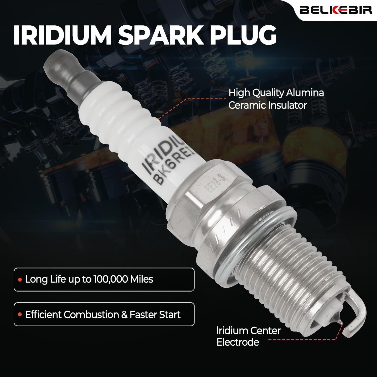 Set of 8 Ignition Coil Packs & Iridium Spark Plugs Compatible with 4.3L 4.7L V8 2000-2009 Toyota Tundra Sequoia 4Runner Land Cruiser, Lexus GX470 SC430 LS430 LX470 GS430 Replace UF230 UF493 C1173 4504