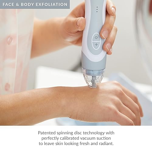Miniatura 6 de PMD Personal Microderm Elite Pro Máquina de microdermoabrasión en casa con kit para cara y cuerpo con cristales exfoliantes y succión para una piel