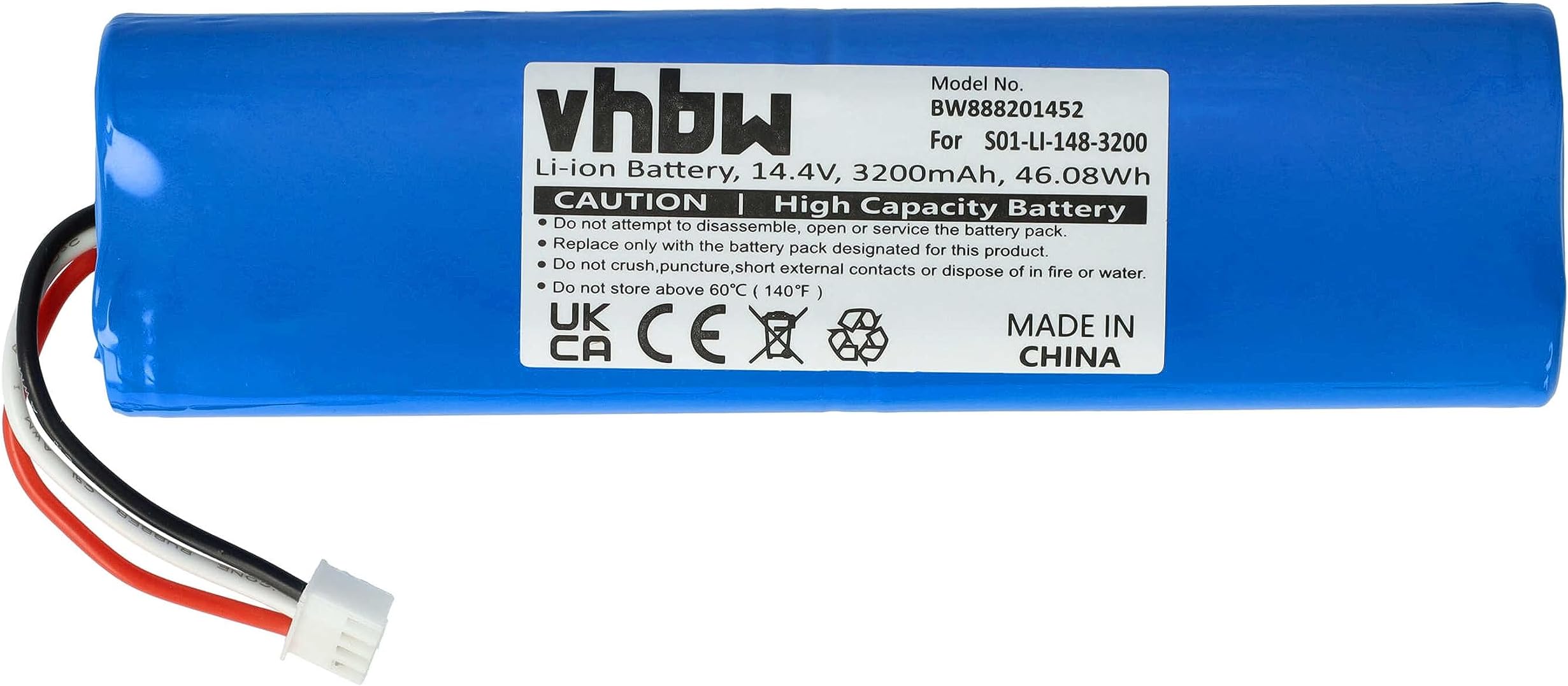 kunbow 5200 mAh reservebatterij voor Ecovacs Deebot Ozmo 950 DX9G, Deebot T20 Omni, Deebot X1, Deebot T8 Pure, T8 , Deebot T9, Deebot T10, Deebot T5 stofzuiger. (14,4 V/74,88 Wh