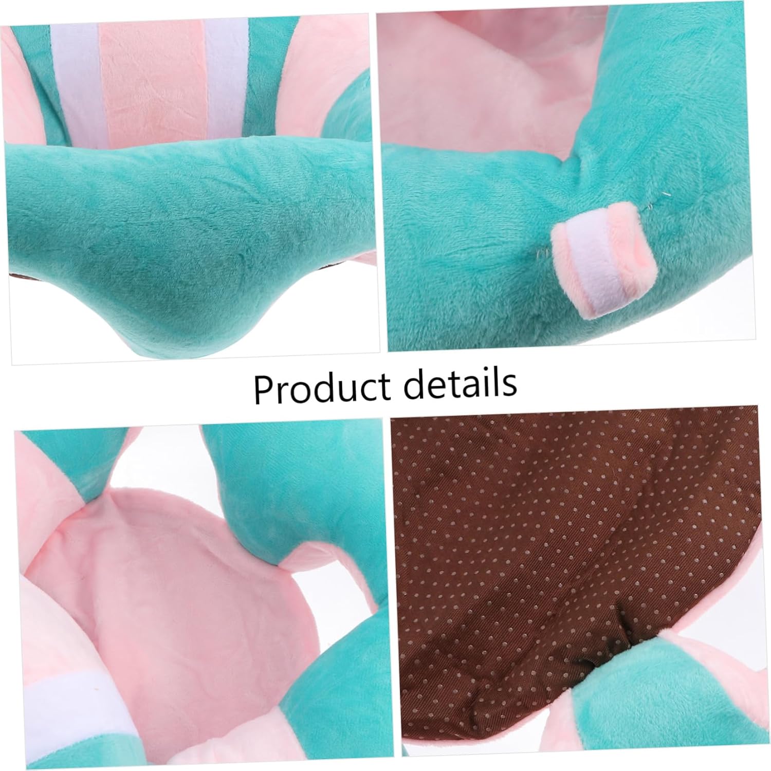 0.68kg Support Seat Cushion Plush Sofa Protector for Sitting up Non-Slip Base for Nursery Living Room and Playroom Diameter Pink