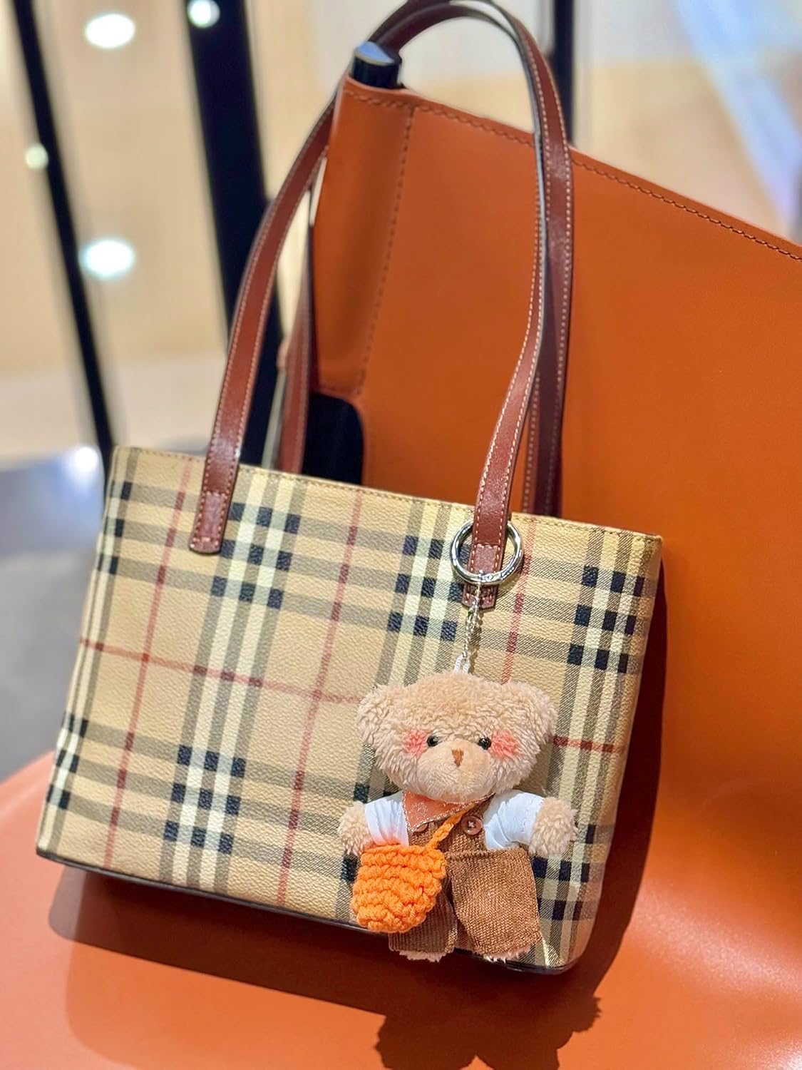 Joedy Bear Keychain Bag Charms Purse Charms Cute Keychains for Women Handbags, Backpacks, Wallet