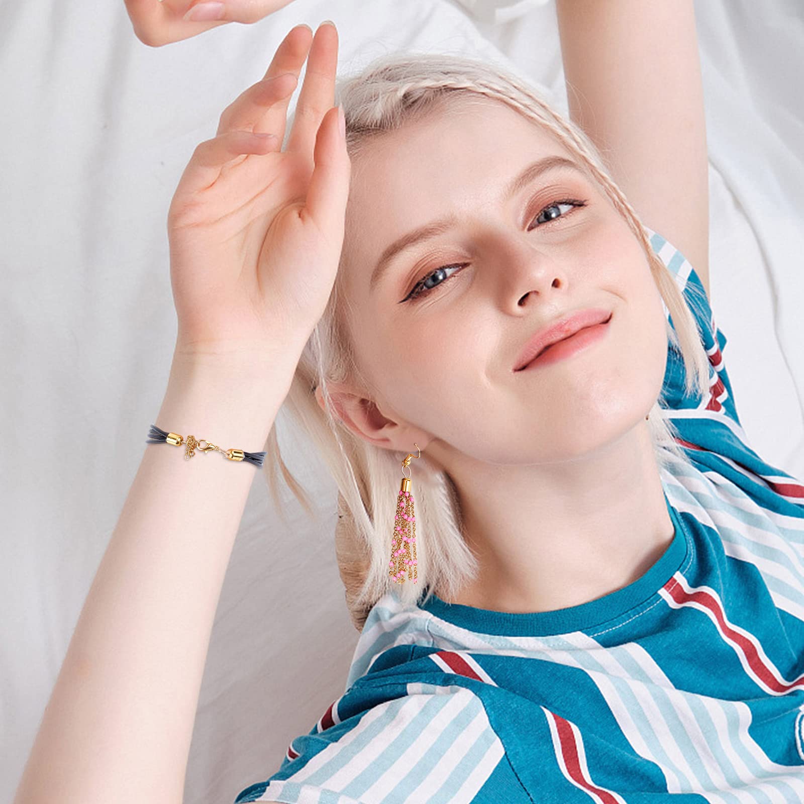 Tappi Terminali Per Cavi PH PandaHall - 96 Pezzi 4 Colori Per Gioielli Fai-da-Te - Foto 4