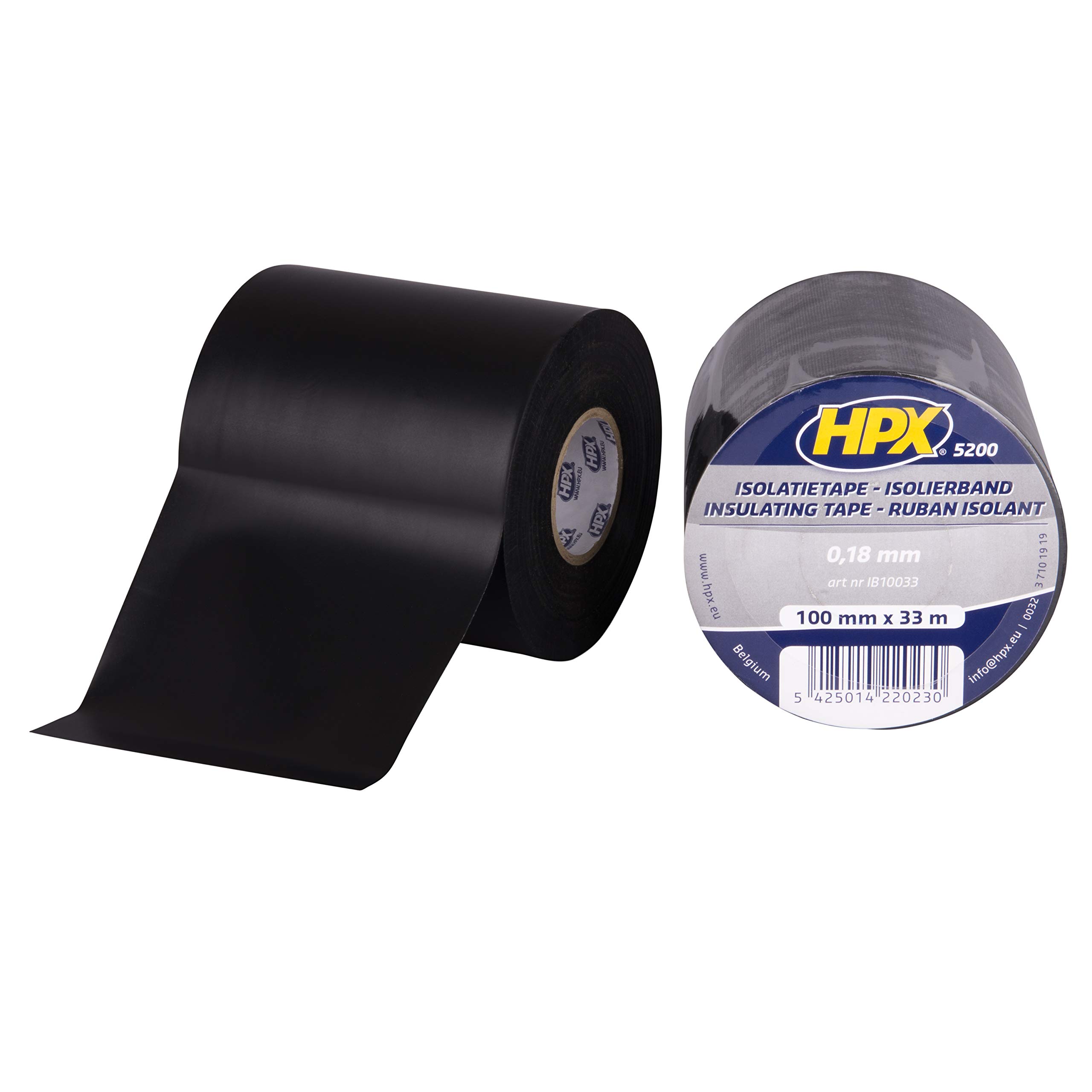 Ruban isolant PVC noir 100mm contre humidité et courts-circuits