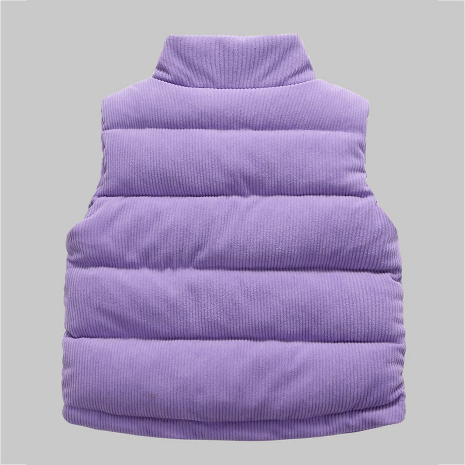 Chaleco Acolchado Otoño e Invierno para Niños y Niñas Chaqueta de Plumas con Capucha Sin Mangas Abrigos Cortavientos Suave y Cómodo Chalecos Cálidos con Cremallera Ropa Niños Pequeños 1-12 Años