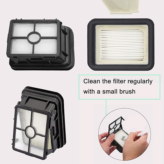 Bvhonwe 6 Pack Replacement Parts for bissell CrossWave Pet Pro 2306A & CrossWave 1785 Series 3888A Vacuum Cleaner, 3 Pack 2460 Brush Rolls,3 Pack 1866 Filters,Compare to Part 1613568&161-3568,1608684