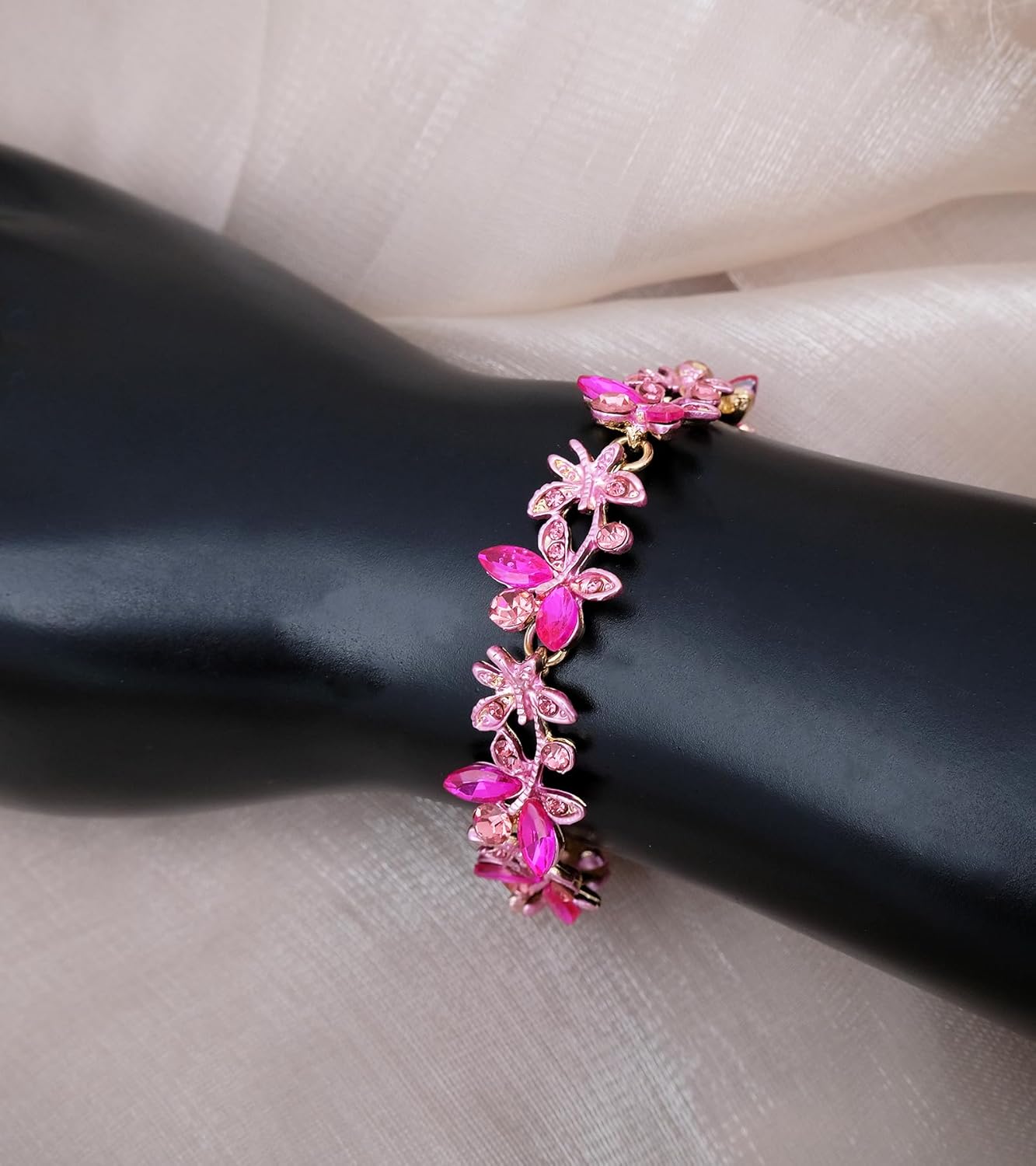 Elegant Butterfly Crystal Wedding Jewelry Sets for Women Brides Bridal Choker Necklace Earrings Bracelet Prom Formal Costume Accessories - Image 6