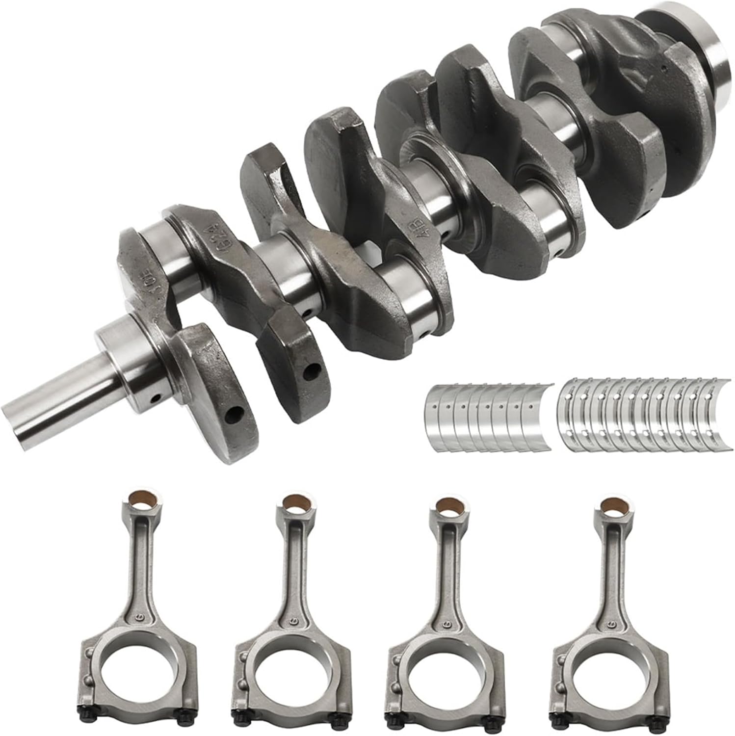 munirater Engine Crankshaft Connecting Rod Main Connecting Rod Bearing Set Replacement for Sonata/Sa-nta Fe & Optima 2.4L 23111-2G200, 23111-2G230