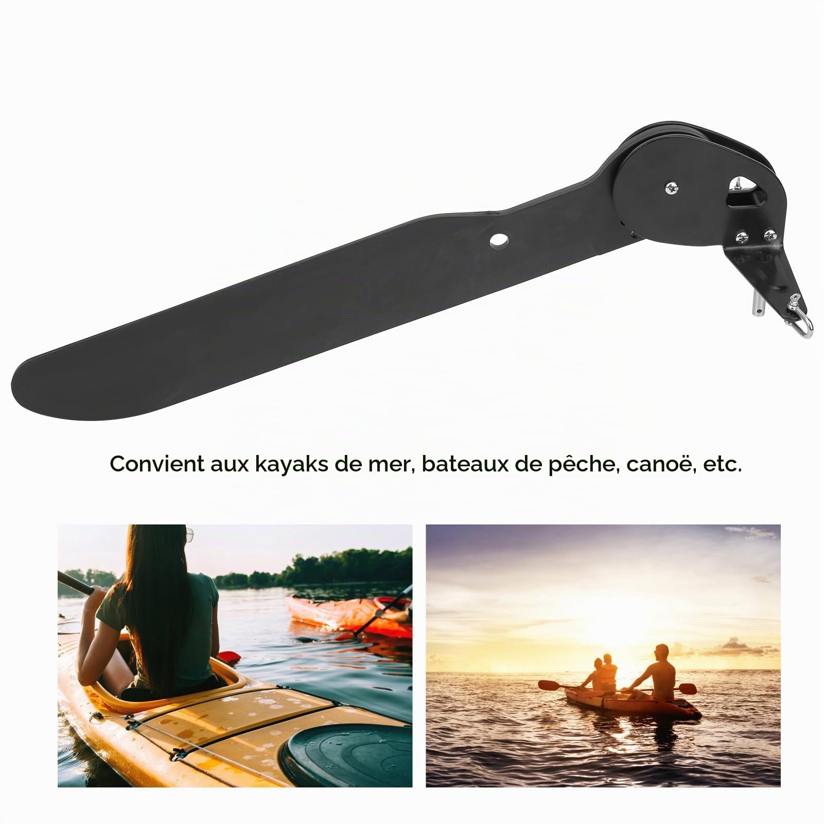 VGEBY Gouvernail de Kayak, gouvernail de canoë de pêche canotage