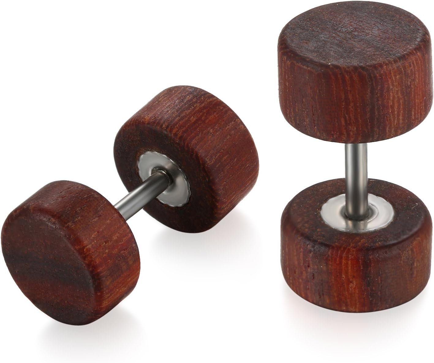 NaturSchatulle Houten Sieraden Oorbellen | Natuurlijke Klassieke Houten Dangle Stud Sieraden 925 Sterling Zilver | Handgemaakte Accessoires, Hout, Geen steen