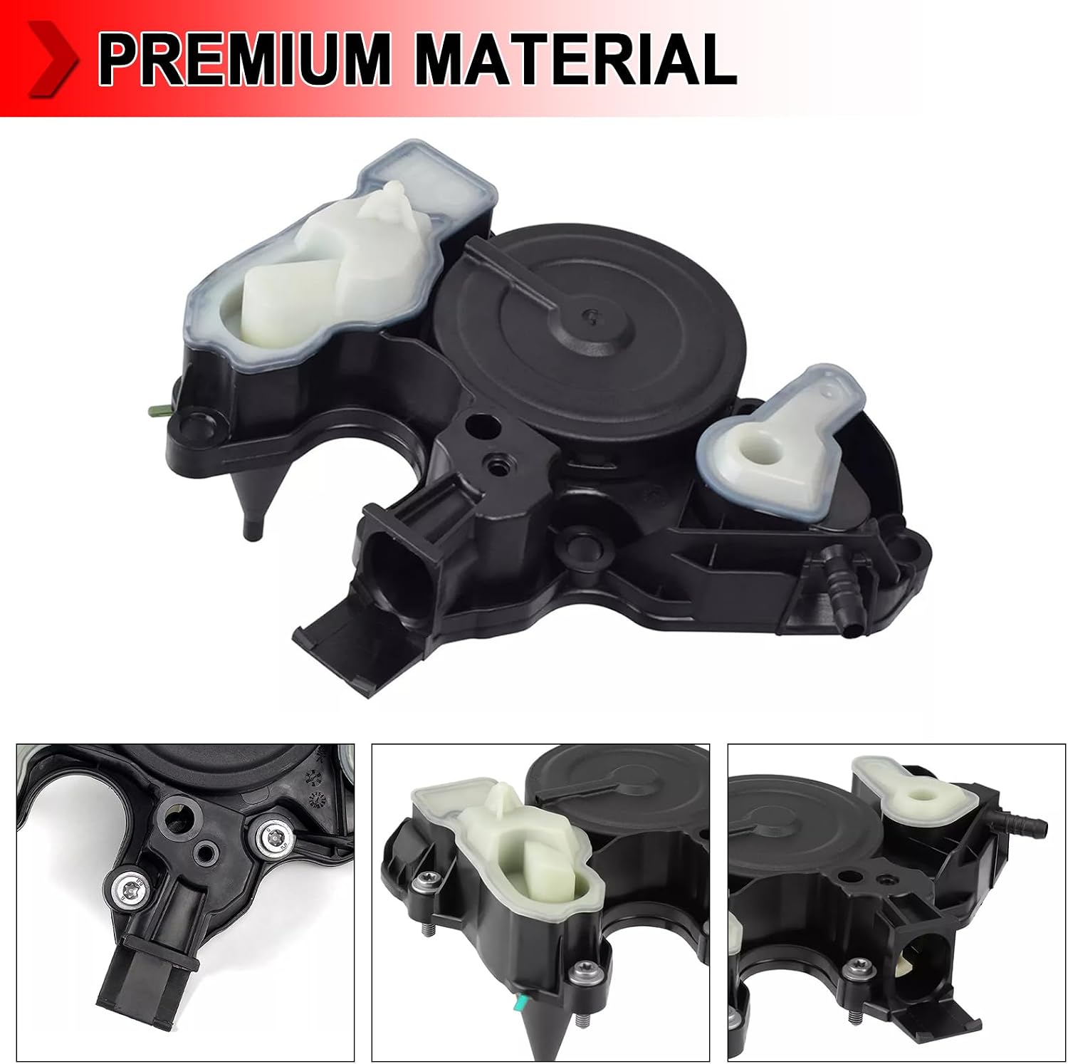 06K103495 PCV Valve Oil Separator, Engine Crankcase Vent Valve Compatible with Audi A3 A4 Volkswagen Golf VW Jetta Passat Bettle GTI 1.8T 2.0T 2014-2018, Replace 06K013495AA 06K103495AH