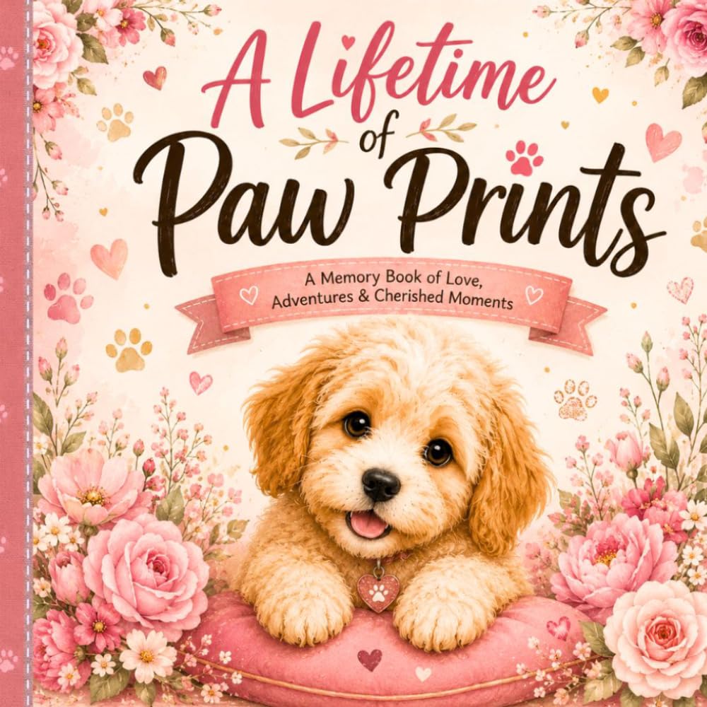 A Lifetime of Paw Prints: A Heartfelt Pet Memory Book to Capture Puppy Milestones and Sweet Memories