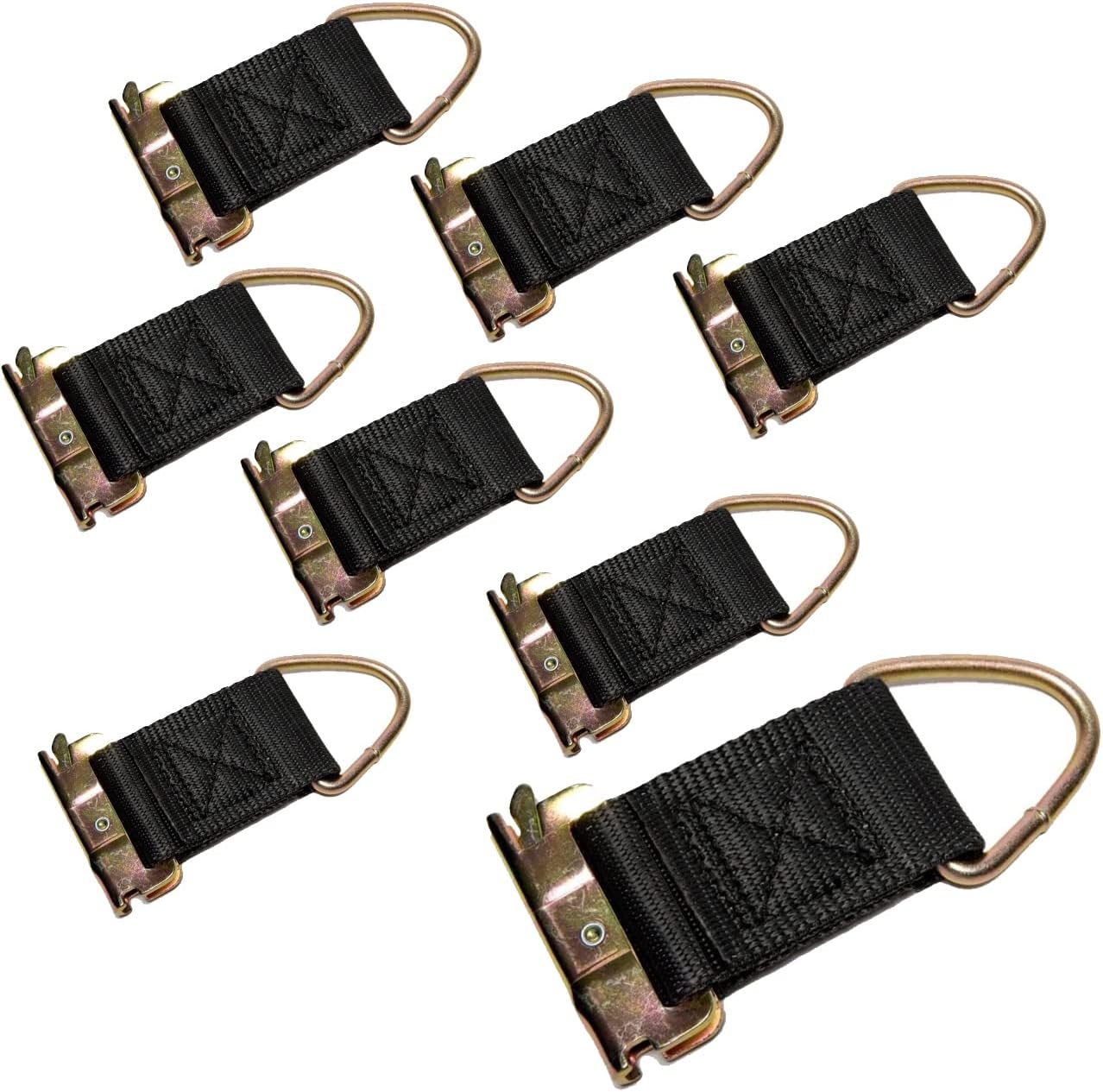 E Track Tiedown Adapter Strap 3,500 lb. Capacity Tie Downs USA - 8 Pack