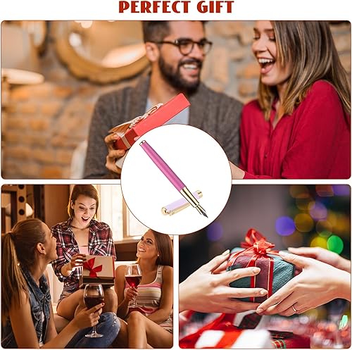 Miniatura 7 de Cobee Pluma estilográfica de metal estética (rosa)