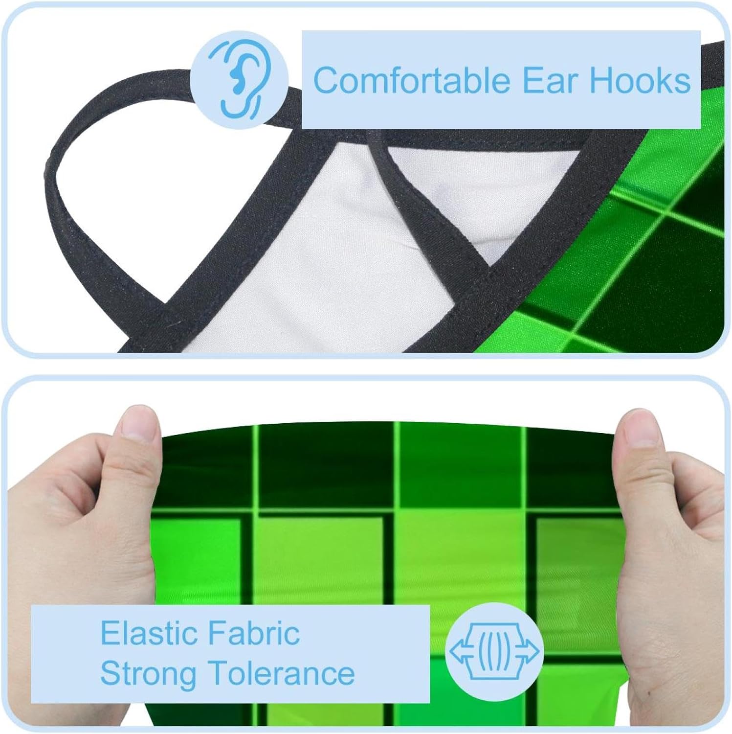 4 Pieces Easter Painted Eggs Neck Gaiter Bandana Face Mask, Sun Cooling Scarf Gator Cover Head for Men Women